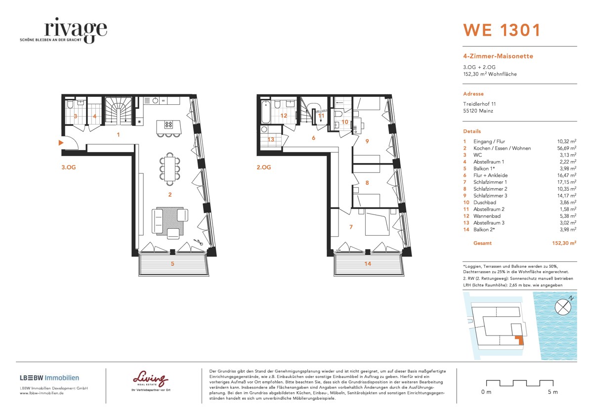 Grundriss WE 1301