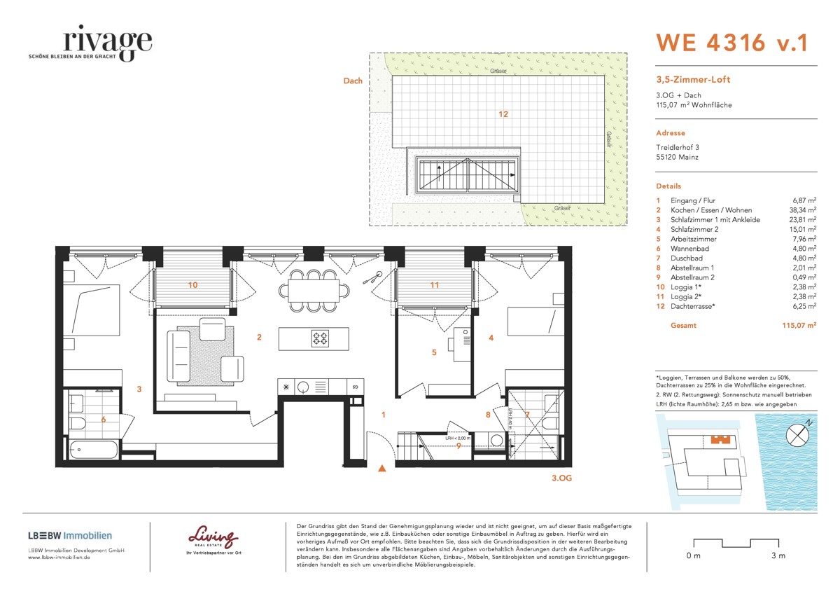 Grundriss WE 4316