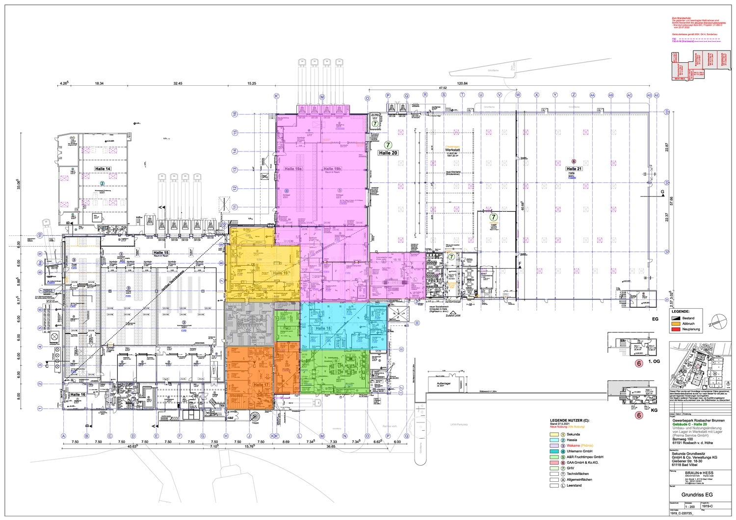 Gesamtplan Halle