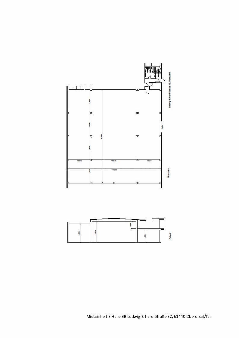 Grundriss Halle 3B