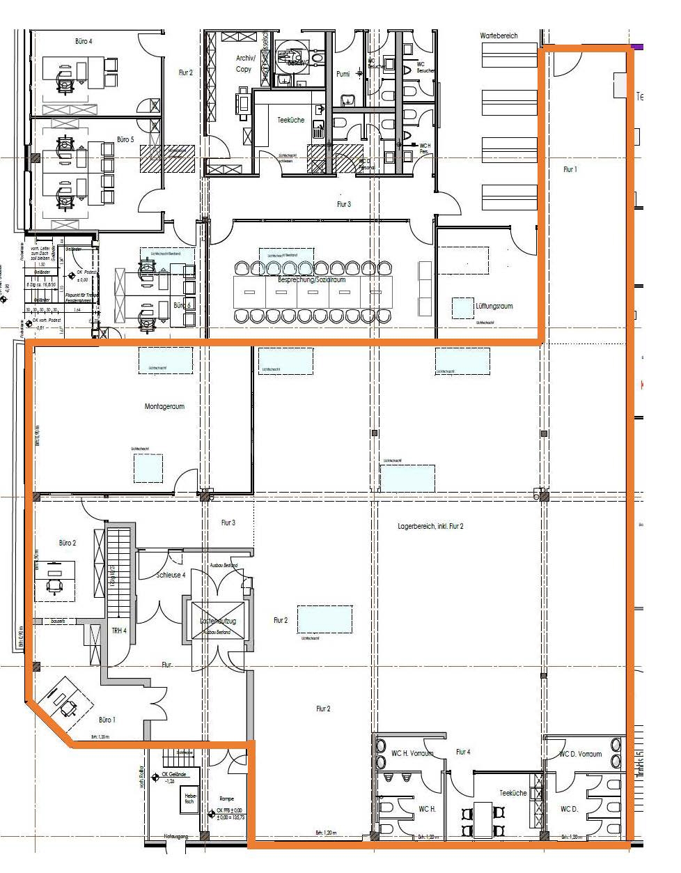 Grundriss Halle 480 sqm