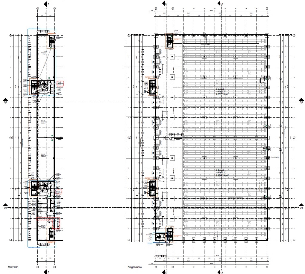 Grundriss Halle 2