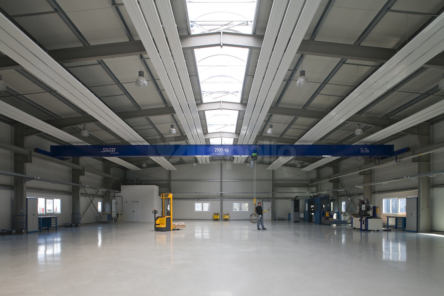 Innenansicht Halle + Kranbahn