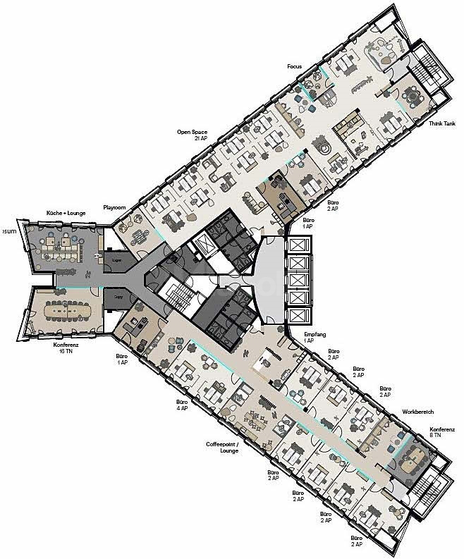 Regelgeschoss Planungsvariante