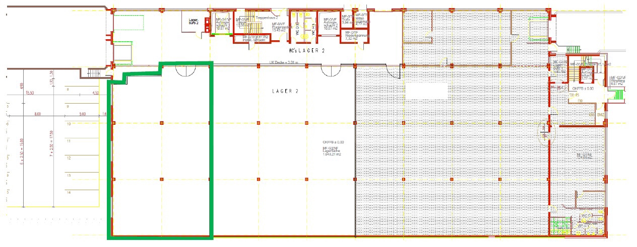 Grundriss Teillagerfläche EG