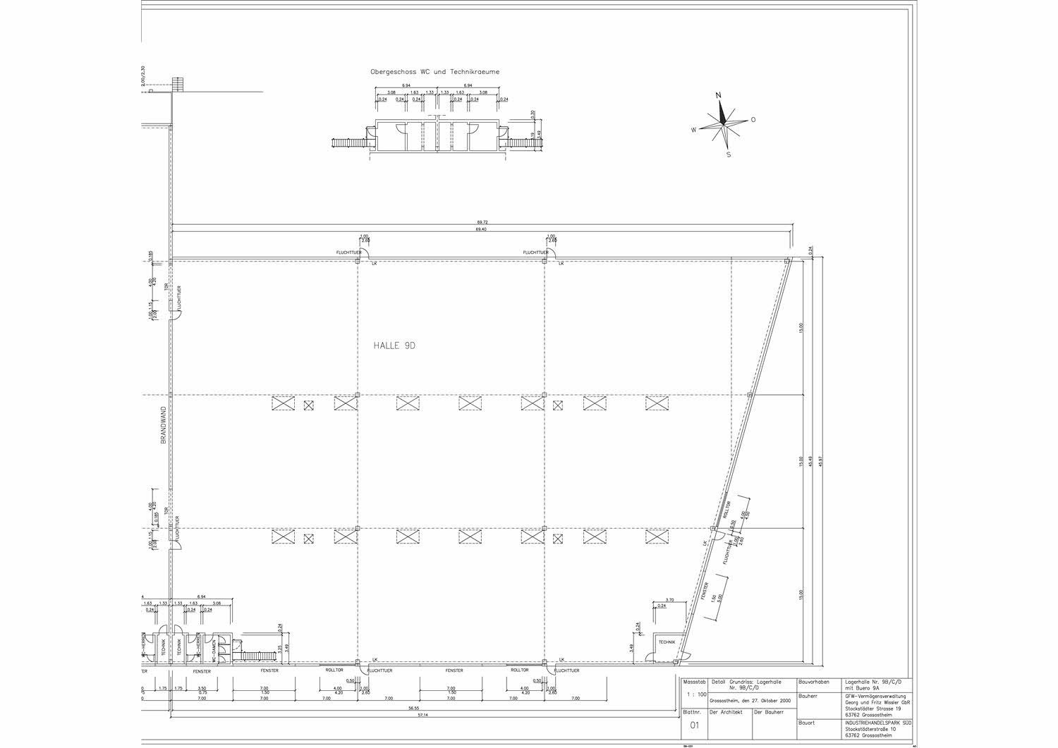 Grundriss Halle 9d