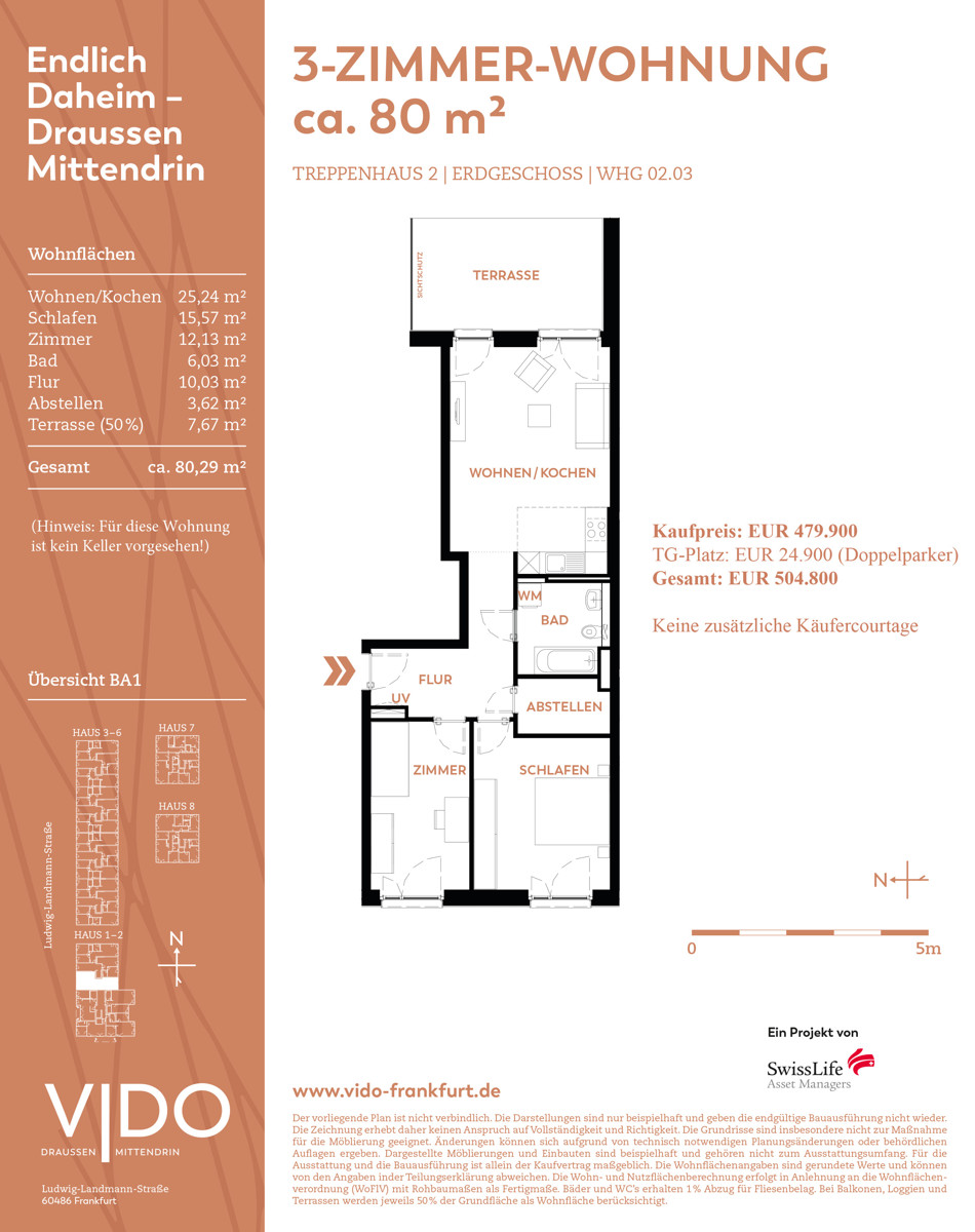 2.03 Grundriss 3-Zimmer