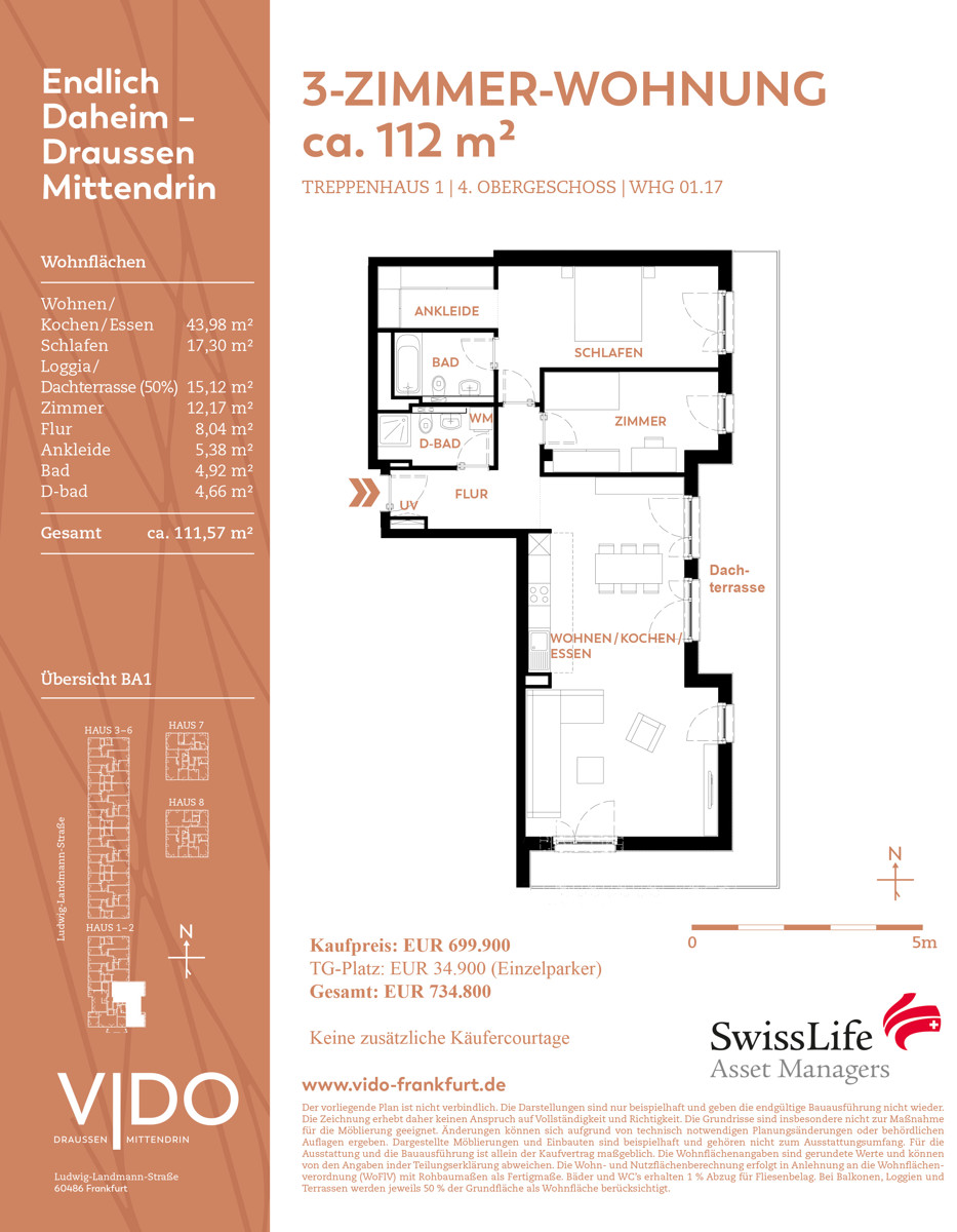 1.17 Grundriss 3-Zimmer