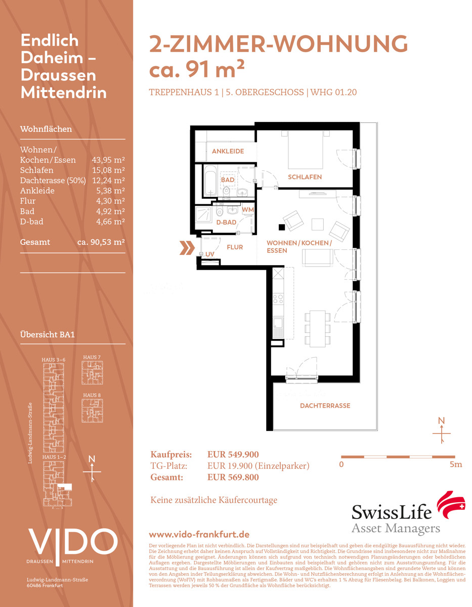 1.20 Grundriss 2-Zimmer