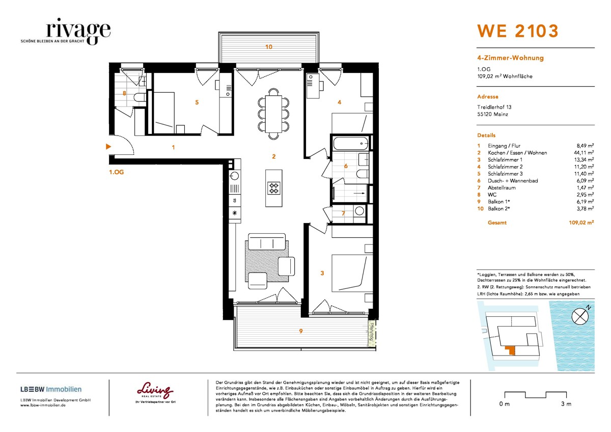 Grundriss WE 2103